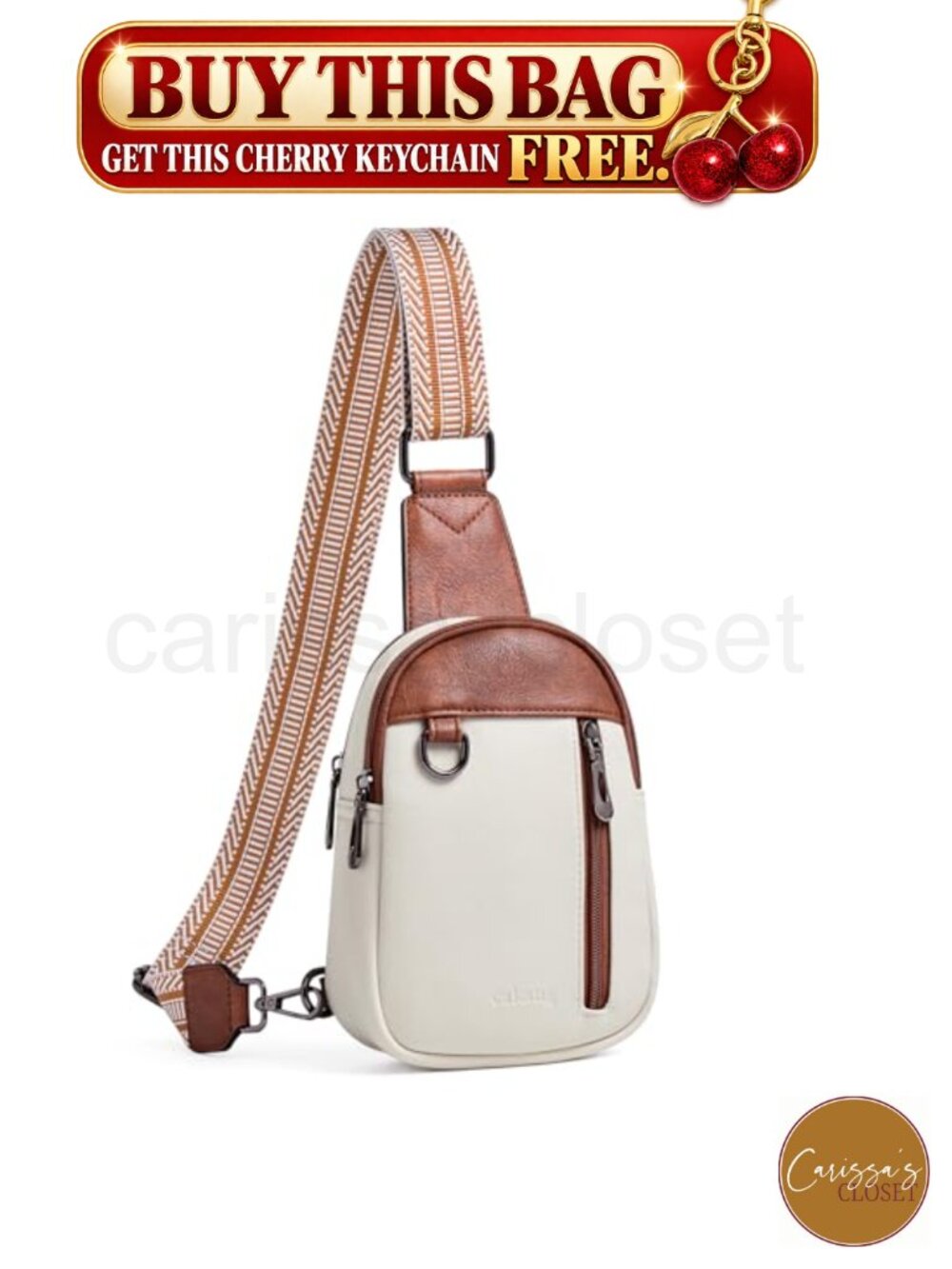 ✨ Vegan Leather Sling Bag Crossbody Fanny Pack Daypack Travel